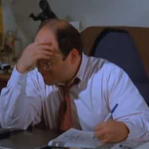 Man financially stressed